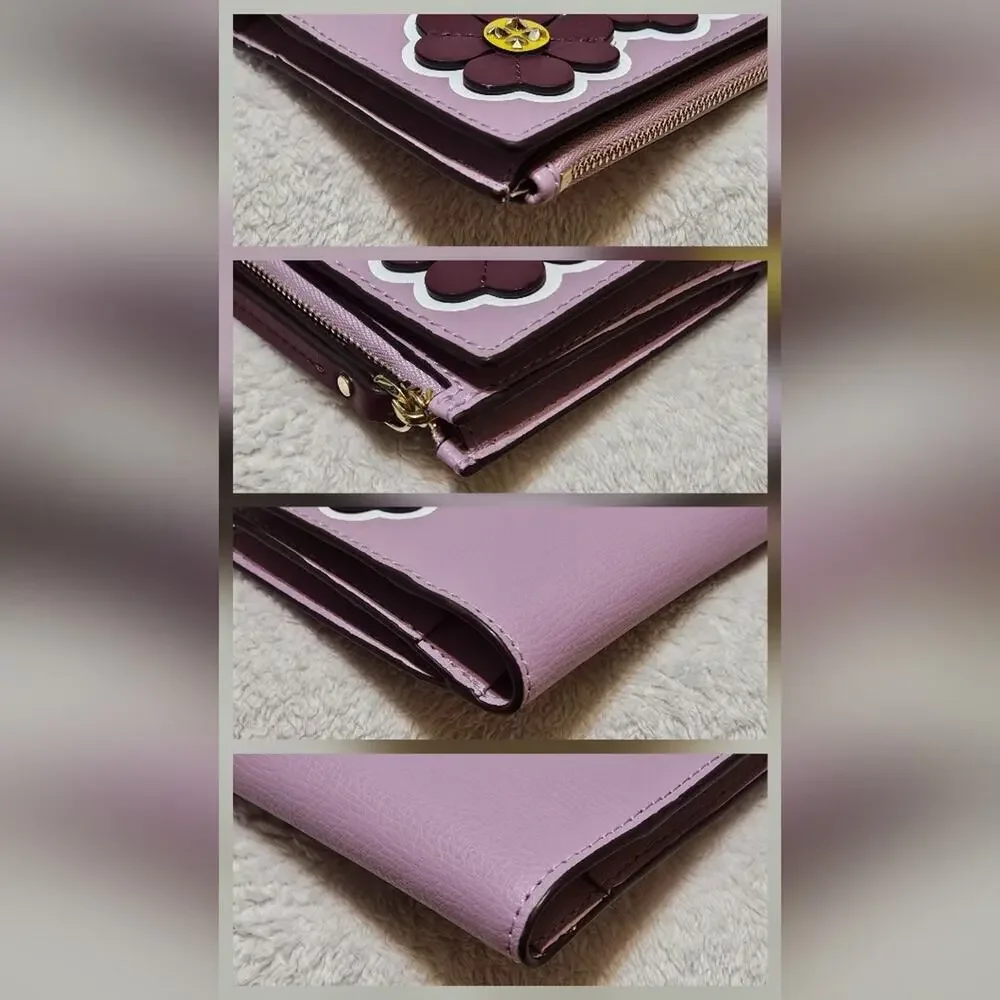 Kate Spade Purple Floral Wallet NWT